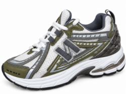 Basket NB-5A — Blanc / Gris / Kaki