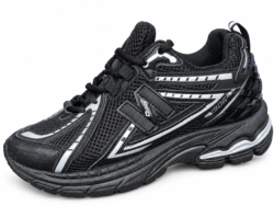Basket NB-5A — Noir / Argenté