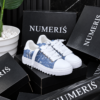 Sneakers NUMERIS bleu denim et blanc — paire