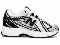 Alternative view of Basket NB-5A — Blanc / Argenté / Noir