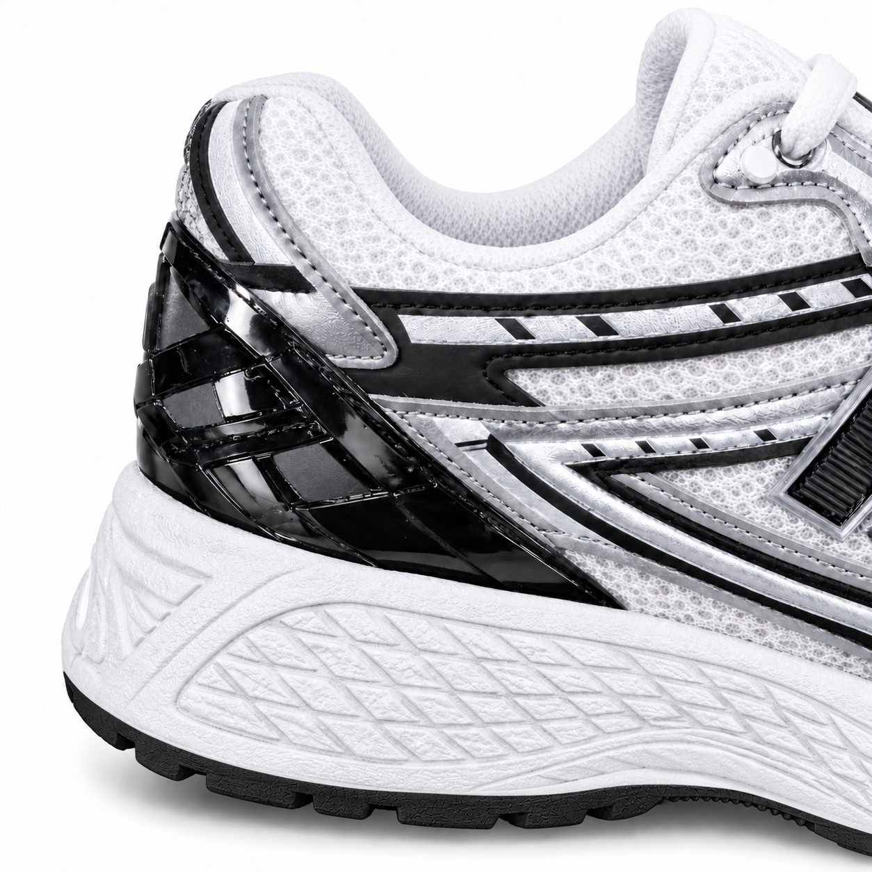 Basket NB-5A — Blanc / Argenté / Noir – Image 4