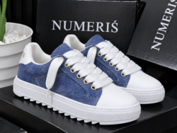 Sneakers NUMERIS — Bleu uni