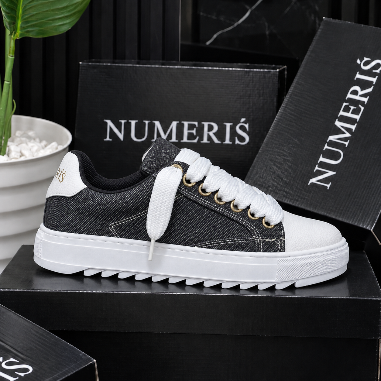Sneakers NUMERIS — Gris denim – Image 2