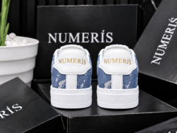 Alternative view of Sneakers NUMERIS — Bleu denim motif blanc