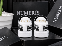 Alternative view of Sneakers NUMERIS — Noir motif blanc